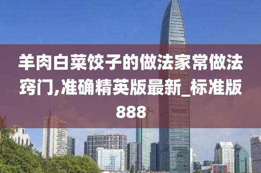 羊肉白菜饺子的做法家常做法窍门,准确精英版最新_标准版888