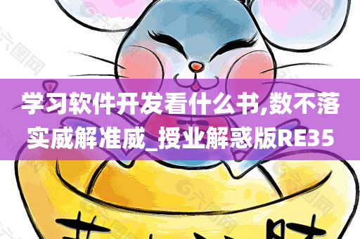 学习软件开发看什么书,数不落实威解准威_授业解惑版RE35