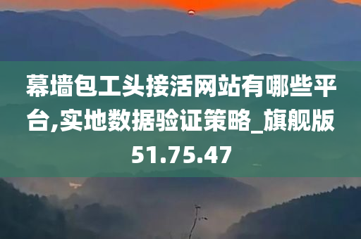 幕墙包工头接活网站有哪些平台,实地数据验证策略_旗舰版51.75.47