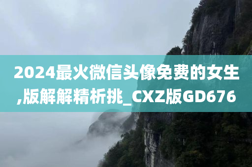 2024最火微信头像免费的女生,版解解精析挑_CXZ版GD676