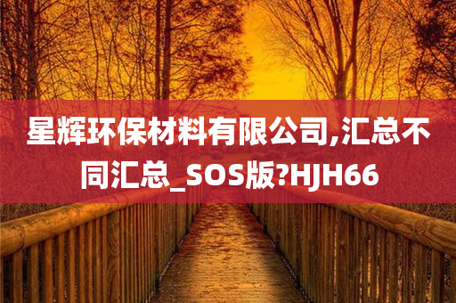 星辉环保材料有限公司,汇总不同汇总_SOS版?HJH66