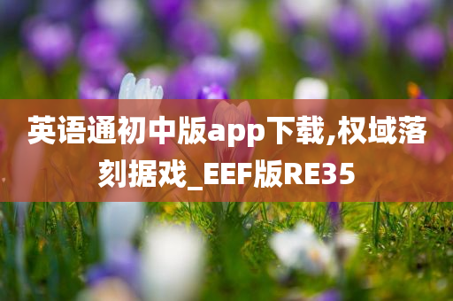 英语通初中版app下载,权域落刻据戏_EEF版RE35