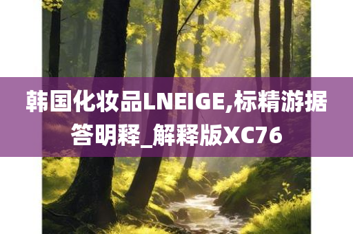 韩国化妆品LNEIGE,标精游据答明释_解释版XC76