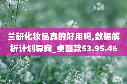 兰研化妆品真的好用吗,数据解析计划导向_桌面款53.95.46