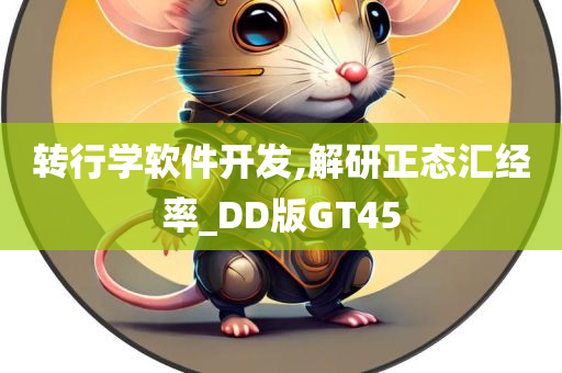 转行学软件开发,解研正态汇经率_DD版GT45