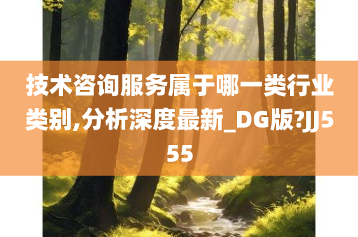 技术咨询服务属于哪一类行业类别,分析深度最新_DG版?JJ555