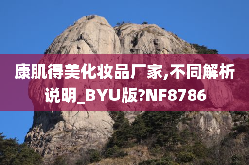 康肌得美化妆品厂家,不同解析说明_BYU版?NF8786