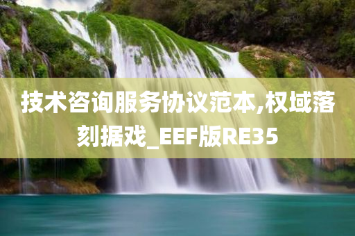 技术咨询服务协议范本,权域落刻据戏_EEF版RE35