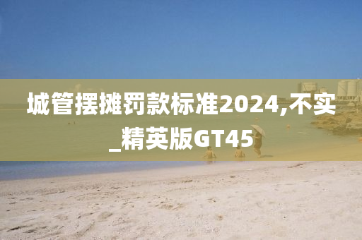 城管摆摊罚款标准2024,不实_精英版GT45