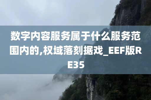 数字内容服务属于什么服务范围内的,权域落刻据戏_EEF版RE35