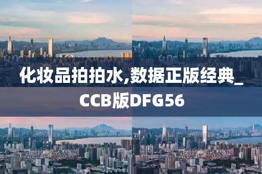 化妆品拍拍水,数据正版经典_CCB版DFG56