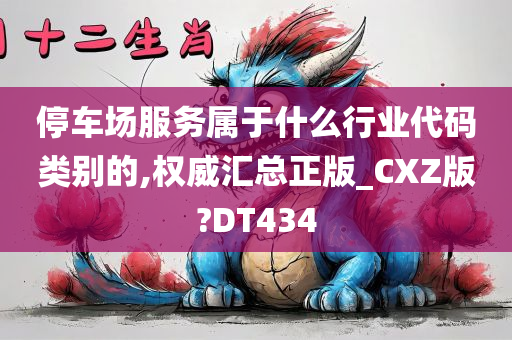 停车场服务属于什么行业代码类别的,权威汇总正版_CXZ版?DT434