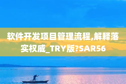 软件开发项目管理流程,解释落实权威_TRY版?SAR56