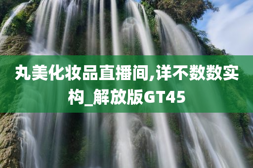 丸美化妆品直播间,详不数数实构_解放版GT45