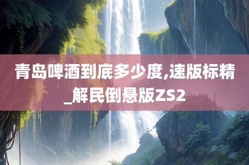 青岛啤酒到底多少度,速版标精_解民倒悬版ZS2