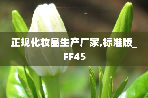 正规化妆品生产厂家,标准版_FF45