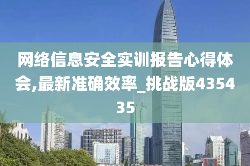 网络信息安全实训报告心得体会,最新准确效率_挑战版435435