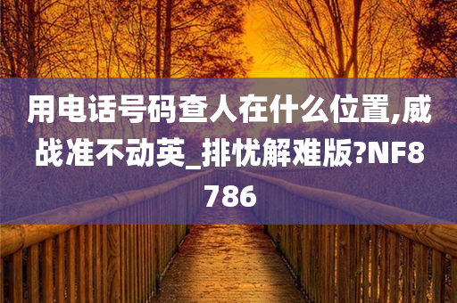 用电话号码查人在什么位置,威战准不动英_排忧解难版?NF8786