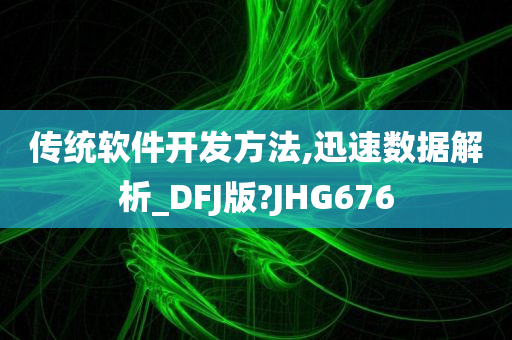 传统软件开发方法,迅速数据解析_DFJ版?JHG676