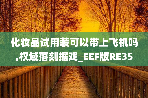 化妆品试用装可以带上飞机吗,权域落刻据戏_EEF版RE35