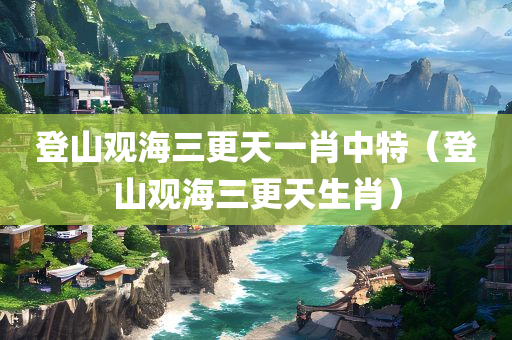 登山观海三更天一肖中特（登山观海三更天生肖）