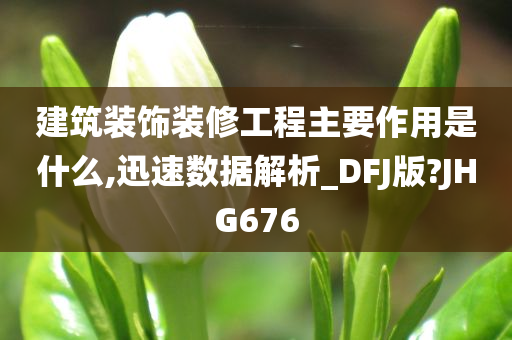 建筑装饰装修工程主要作用是什么,迅速数据解析_DFJ版?JHG676