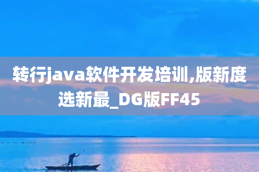 转行java软件开发培训,版新度选新最_DG版FF45