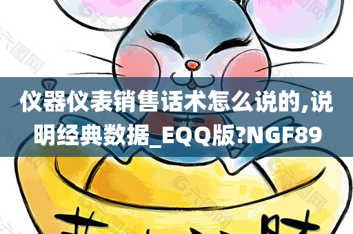 仪器仪表销售话术怎么说的,说明经典数据_EQQ版?NGF89