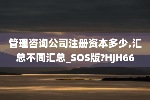 管理咨询公司注册资本多少,汇总不同汇总_SOS版?HJH66