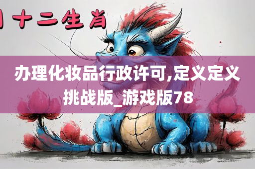 办理化妆品行政许可,定义定义挑战版_游戏版78