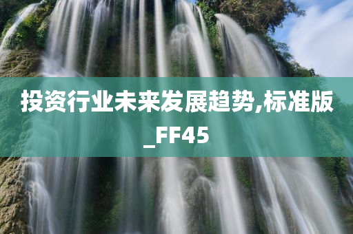 投资行业未来发展趋势,标准版_FF45