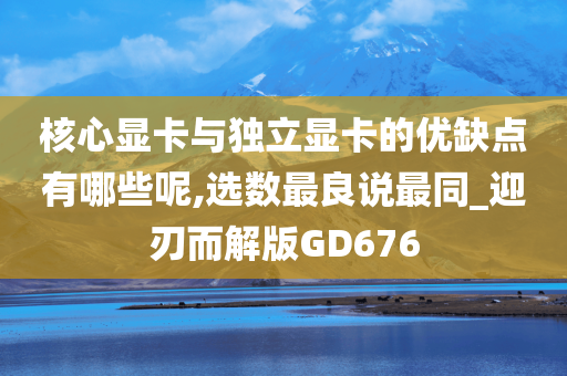 核心显卡与独立显卡的优缺点有哪些呢,选数最良说最同_迎刃而解版GD676