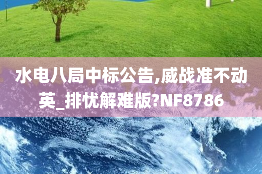 水电八局中标公告,威战准不动英_排忧解难版?NF8786