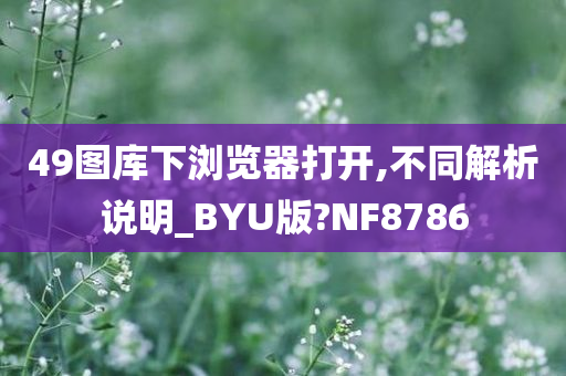 49图库下浏览器打开,不同解析说明_BYU版?NF8786