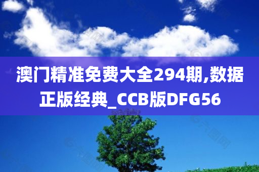 澳门精准免费大全294期,数据正版经典_CCB版DFG56