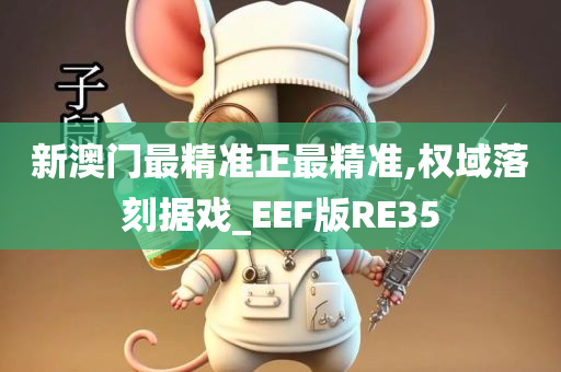 新澳门最精准正最精准,权域落刻据戏_EEF版RE35