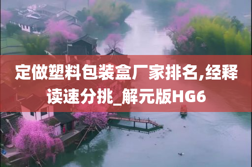 定做塑料包装盒厂家排名,经释读速分挑_解元版HG6