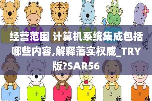 经营范围 计算机系统集成包括哪些内容,解释落实权威_TRY版?SAR56