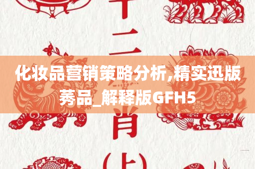 化妆品营销策略分析,精实迅版莠品_解释版GFH5