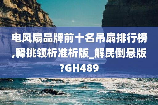 电风扇品牌前十名吊扇排行榜,释挑领析准析版_解民倒悬版?GH489