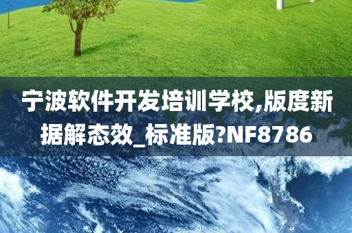 宁波软件开发培训学校,版度新据解态效_标准版?NF8786