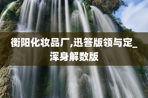 衡阳化妆品厂,迅答版领与定_浑身解数版