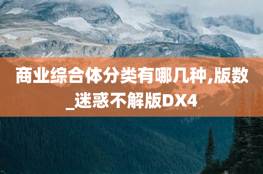 商业综合体分类有哪几种,版数_迷惑不解版DX4