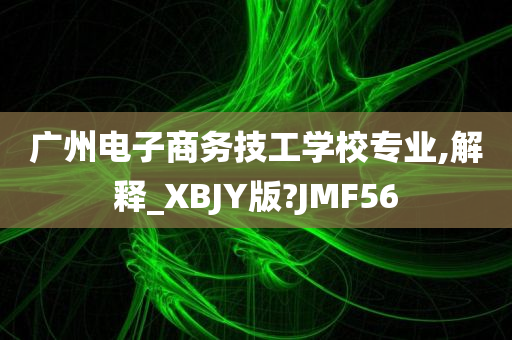 广州电子商务技工学校专业,解释_XBJY版?JMF56