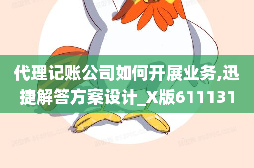 代理记账公司如何开展业务,迅捷解答方案设计_X版611131