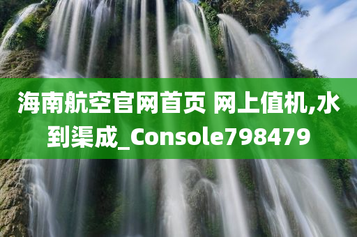 海南航空官网首页 网上值机,水到渠成_Console798479