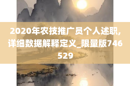 2020年农技推广员个人述职,详细数据解释定义_限量版746529