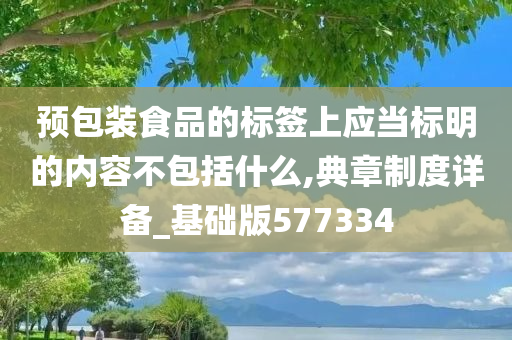 预包装食品的标签上应当标明的内容不包括什么,典章制度详备_基础版577334