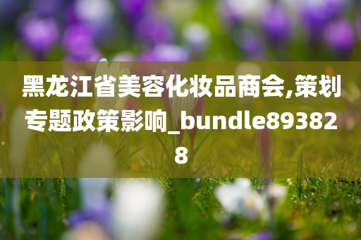 黑龙江省美容化妆品商会,策划专题政策影响_bundle893828