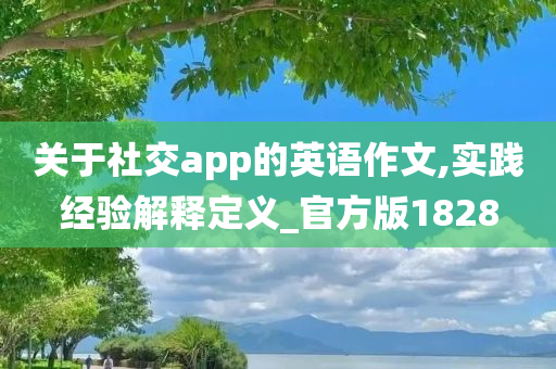 关于社交app的英语作文,实践经验解释定义_官方版1828